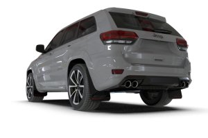 Jeep Grand Cherokee Trackhawk Mud Flap - Rally Armor - UR Black with White Logo - Black - `18-`22